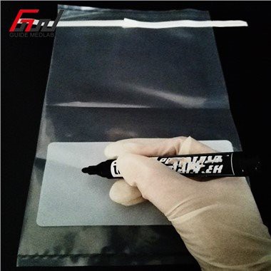 Sac d'échantillonnage de laboratoire avec zone écrite